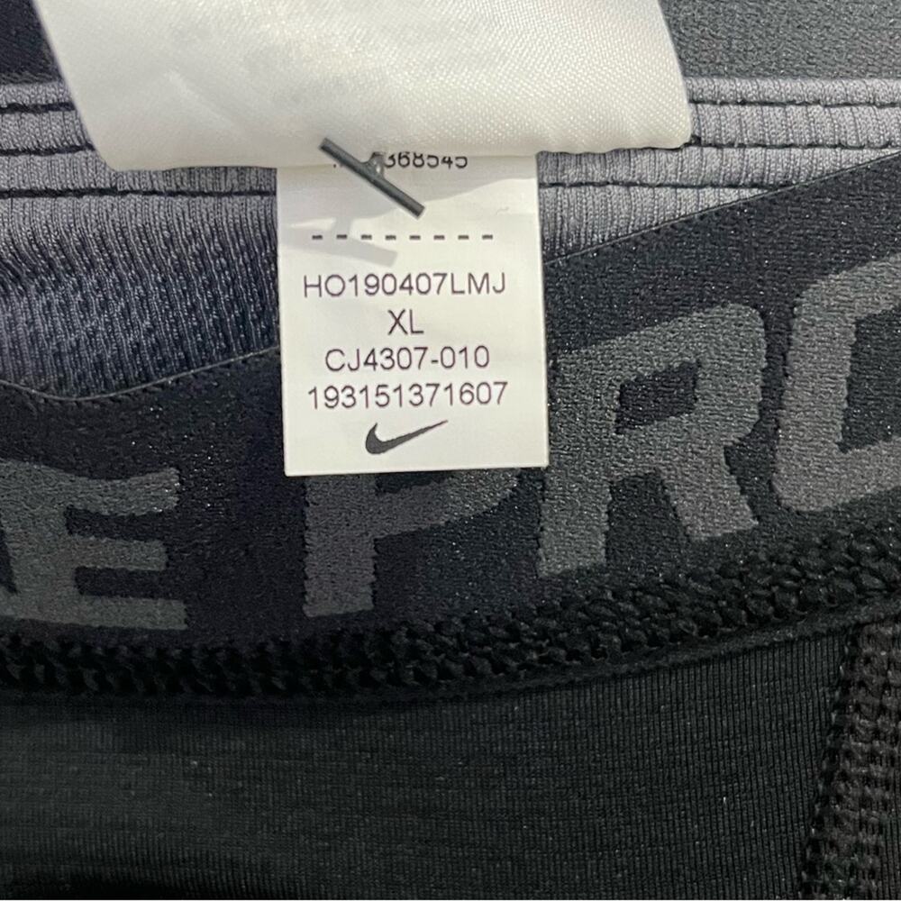 NEW Nike Pro Active Compressions Youth Boy XL Black Dri Fit Work Out Train NWOT - Picture 6 of 6